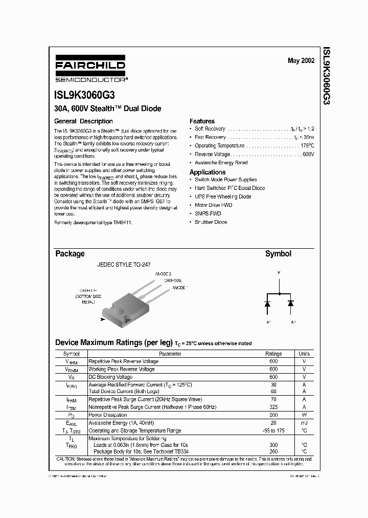 ISL9K3060G_326170.PDF Datasheet