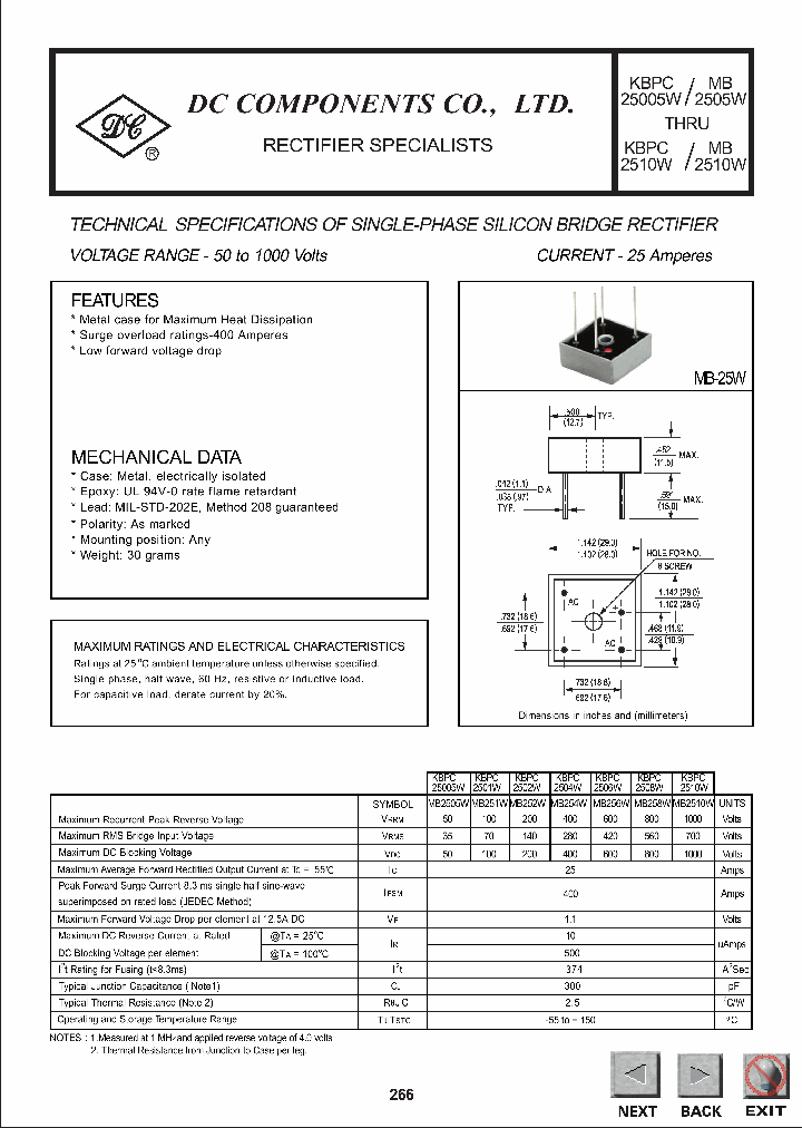 MB252W_419995.PDF Datasheet