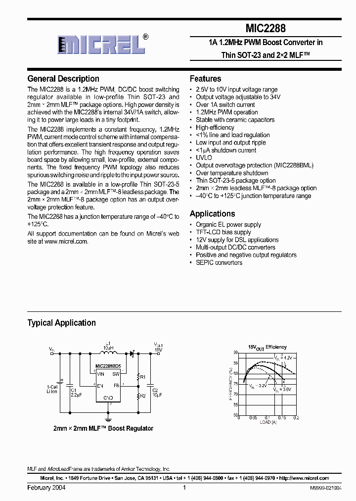 MIC2288_31258.PDF Datasheet