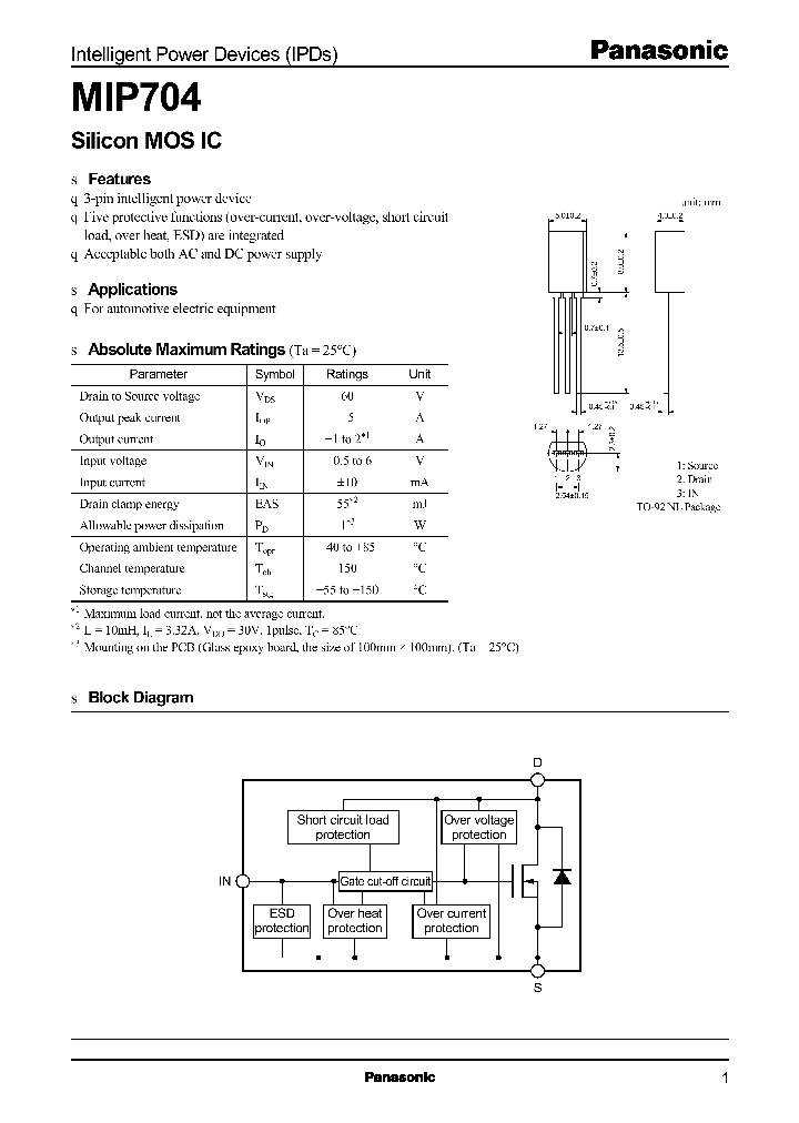 MIP704_393146.PDF Datasheet