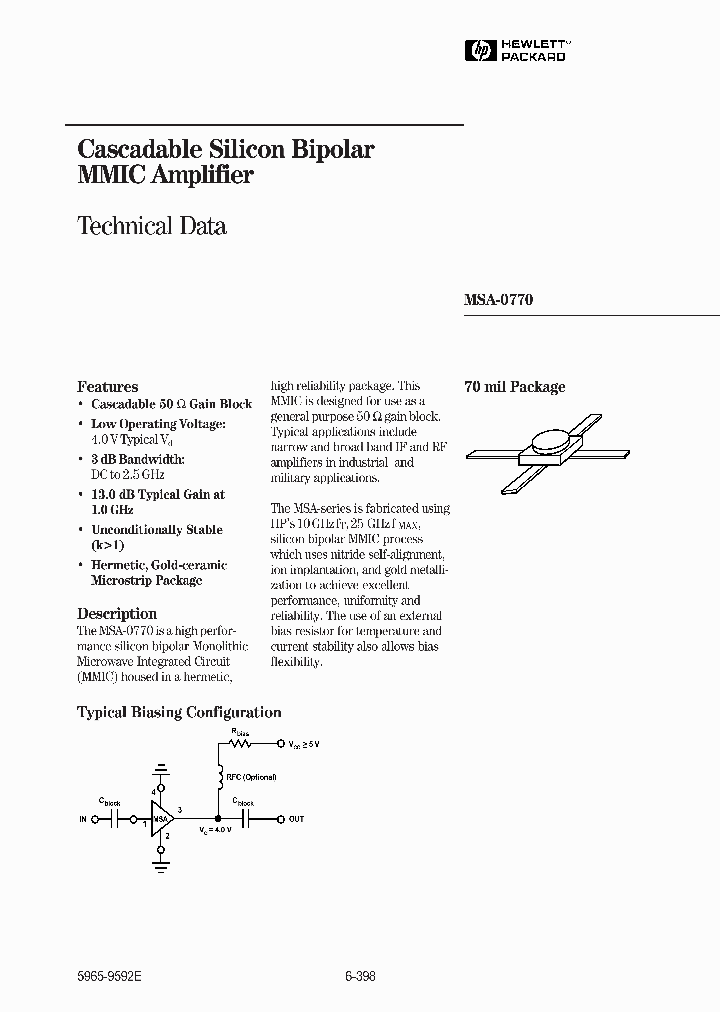 MSA-0770_393466.PDF Datasheet