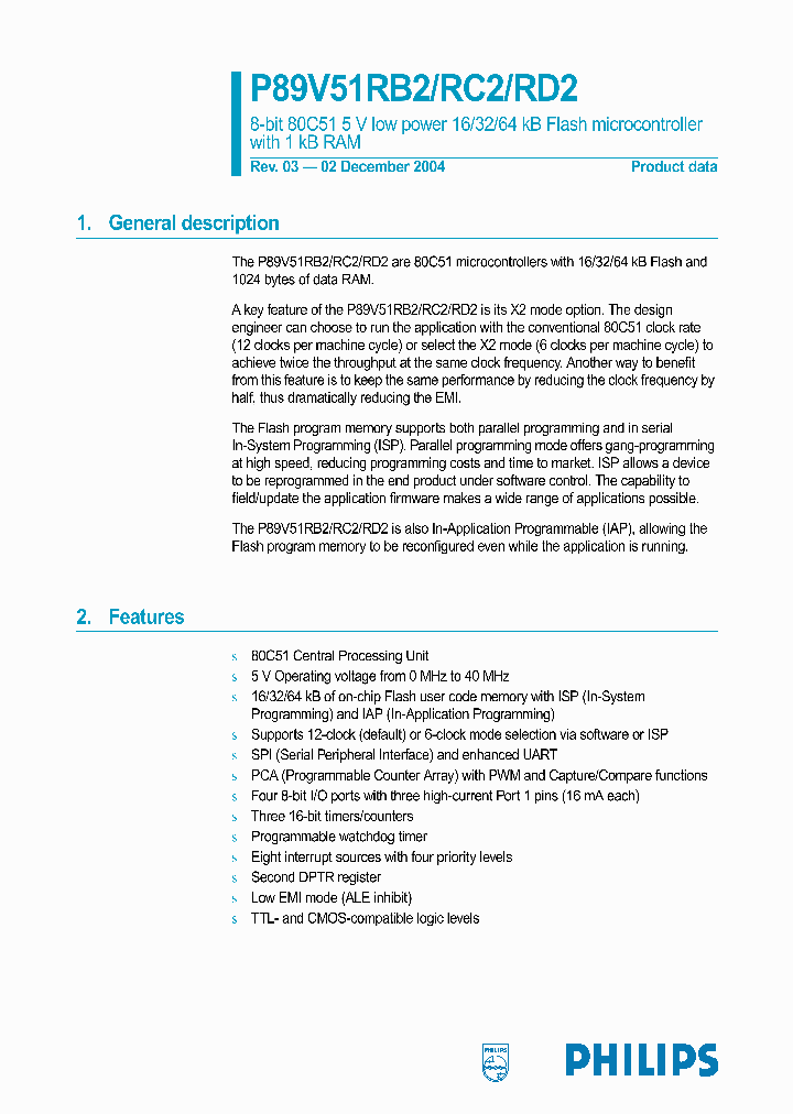 P89V51RC2FA_359737.PDF Datasheet
