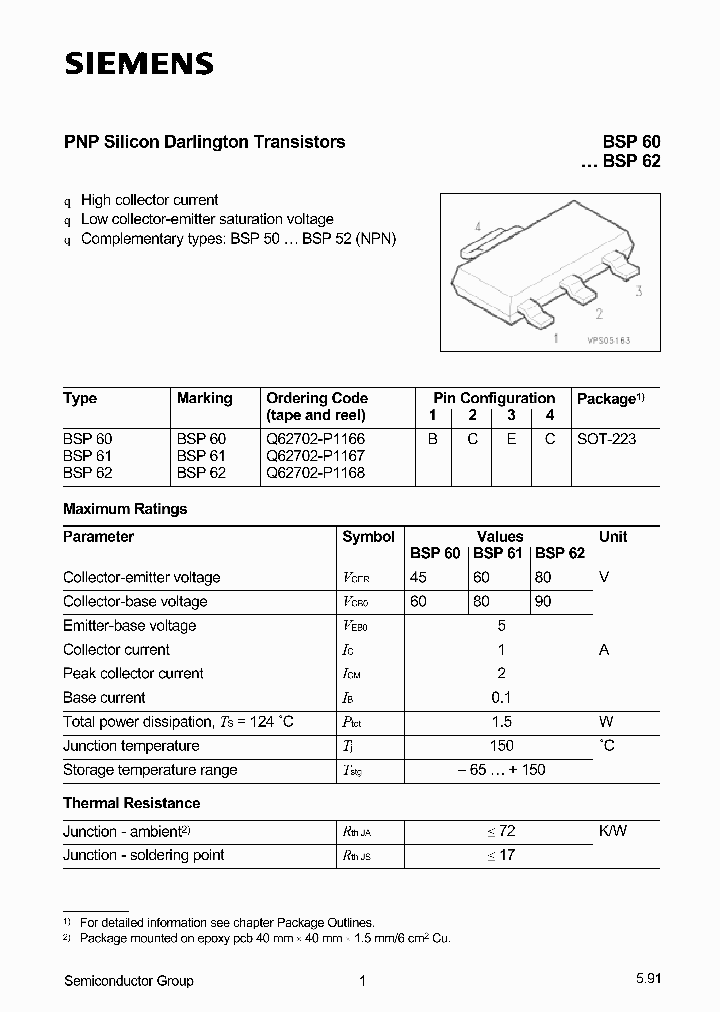 BSP60_284906.PDF Datasheet