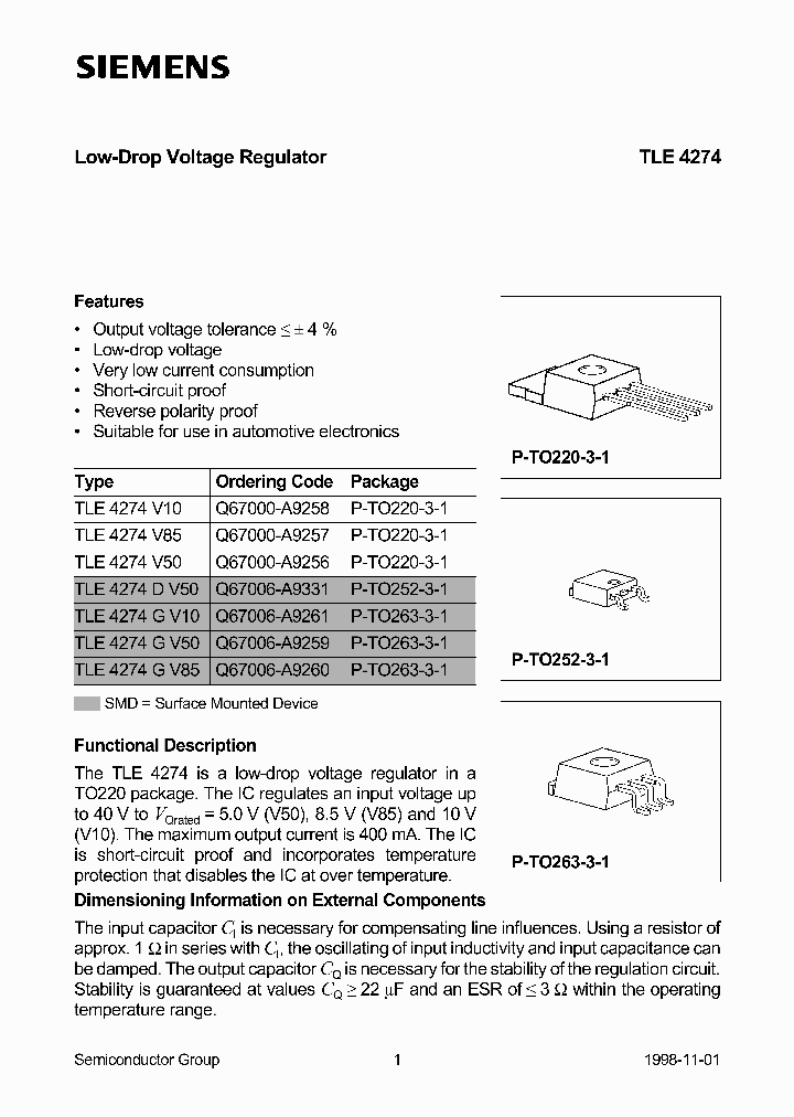 TLE4274_101948.PDF Datasheet