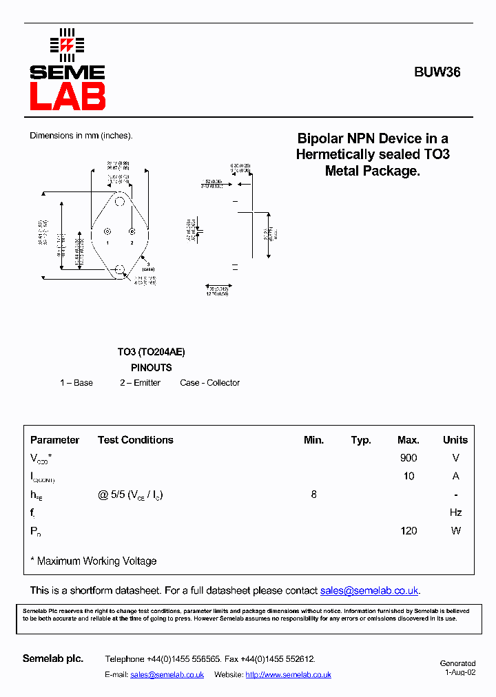 SFBUW36_416595.PDF Datasheet