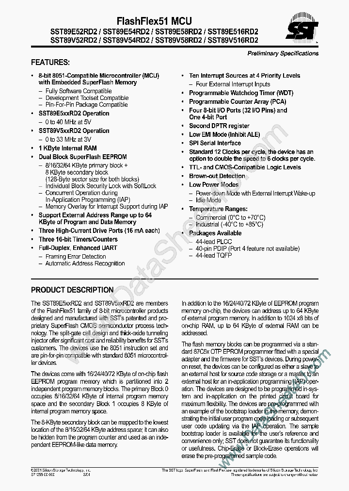 SST89V516_409550.PDF Datasheet