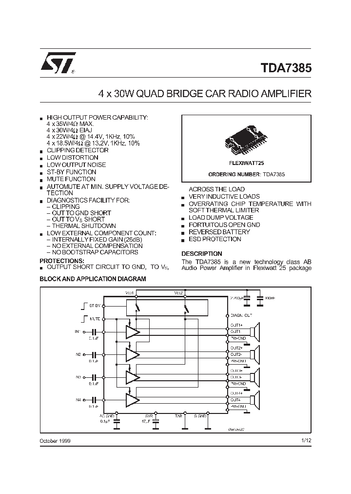 TDA7385_405311.PDF Datasheet