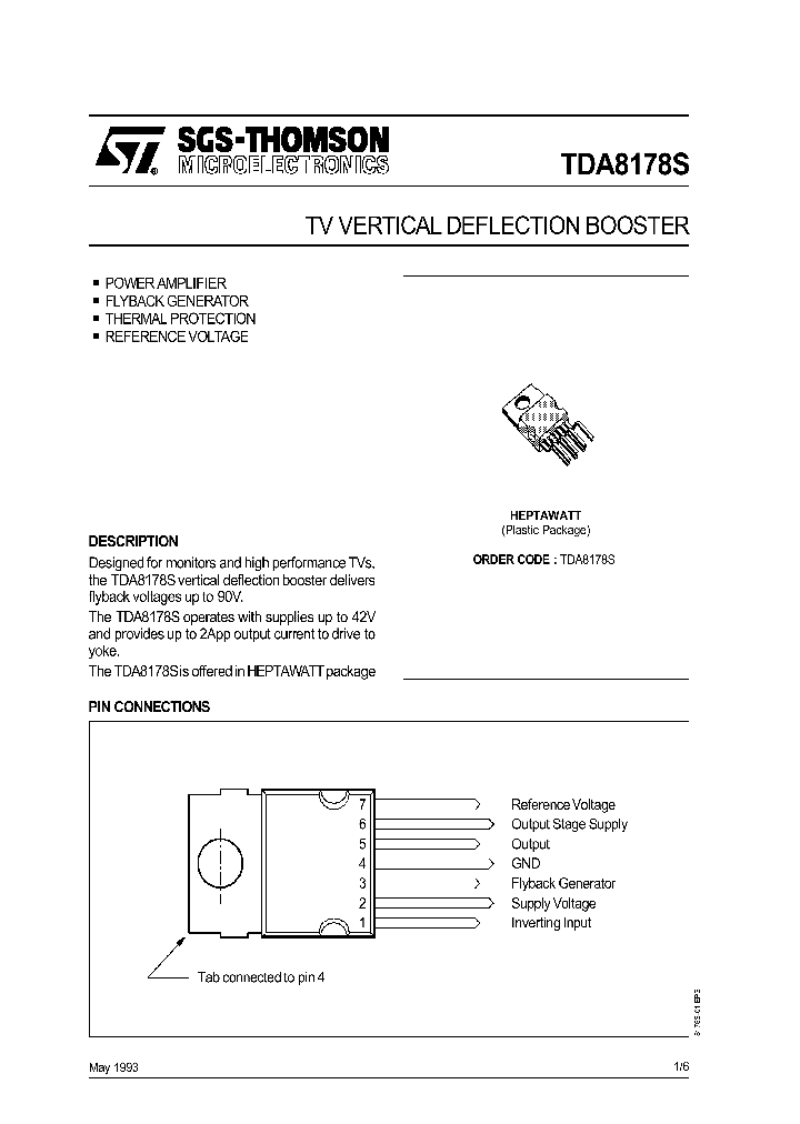 TDA8178_424609.PDF Datasheet