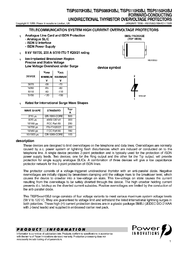 TISP5080H3BJ_339109.PDF Datasheet