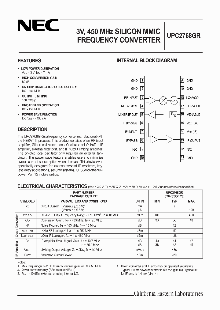 UPC2768GR_391979.PDF Datasheet