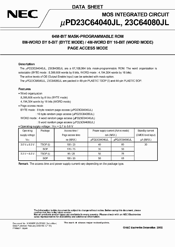 UPD23C64040JL_397197.PDF Datasheet