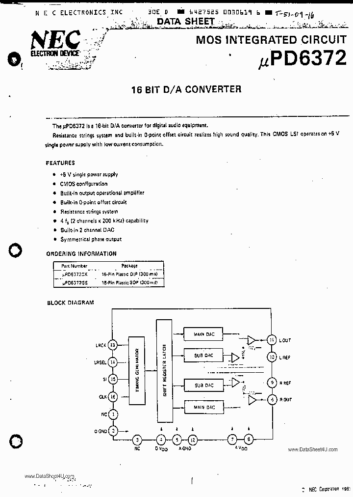 UPD6372_401026.PDF Datasheet