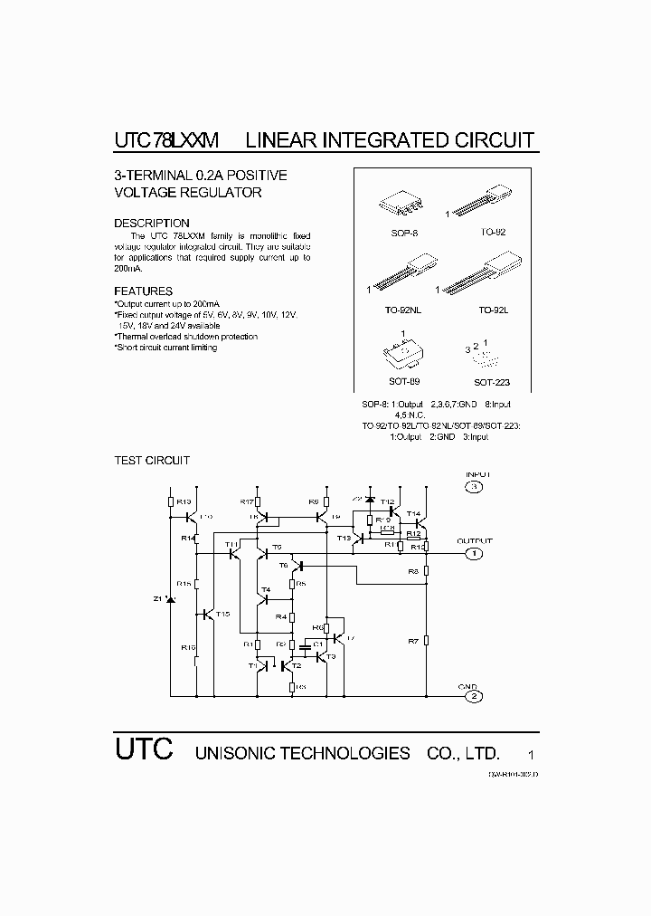 UTCB78L05M_401619.PDF Datasheet