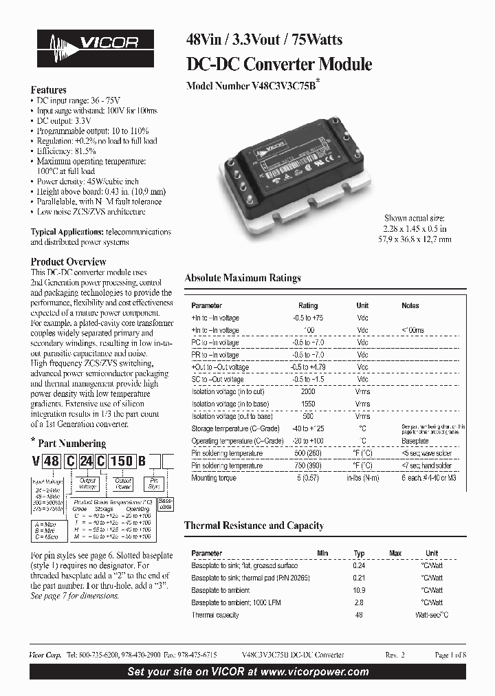 V48A3V3C75B_394718.PDF Datasheet