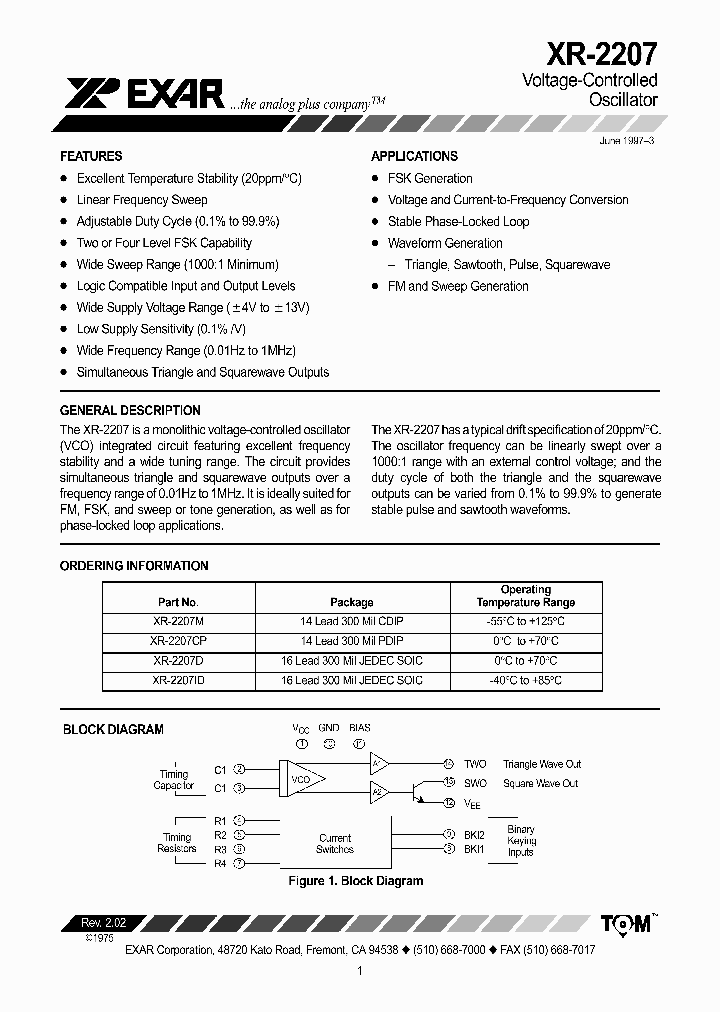 XR2207_398537.PDF Datasheet