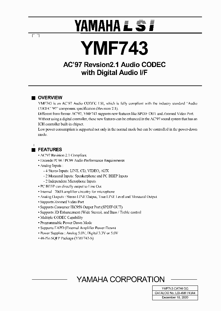 YMF743_420361.PDF Datasheet
