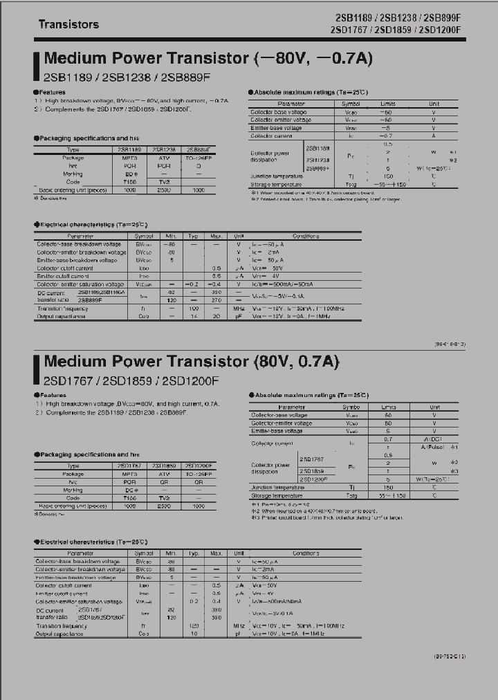 2SD1200F_257607.PDF Datasheet