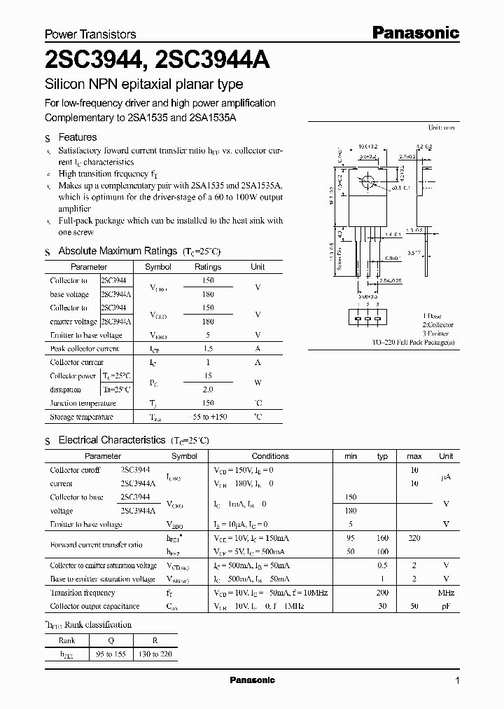 2SC3944A_454500.PDF Datasheet