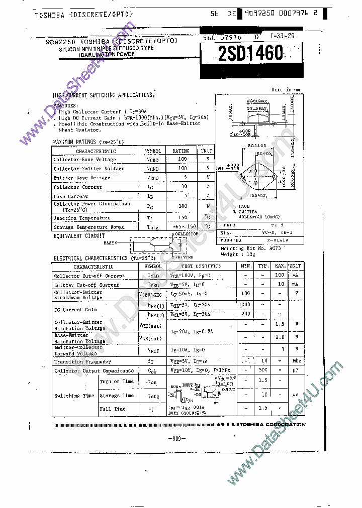 2SD1460_460163.PDF Datasheet