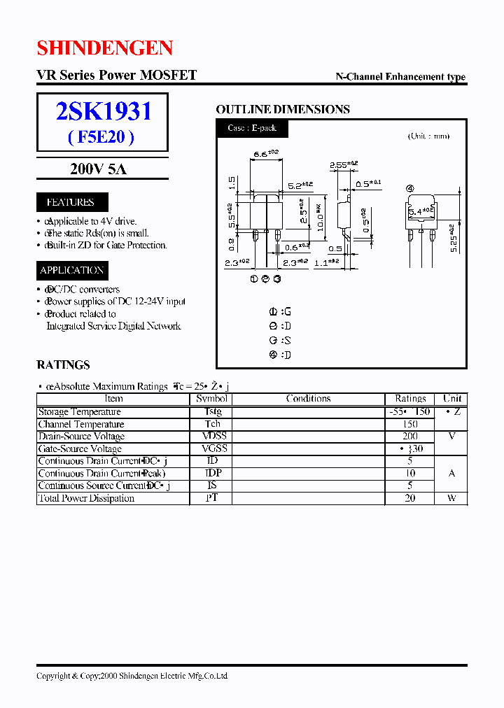 2SK1931_450610.PDF Datasheet