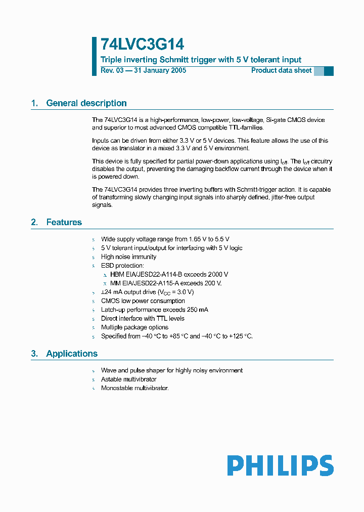 74LVC3G14_19582.PDF Datasheet