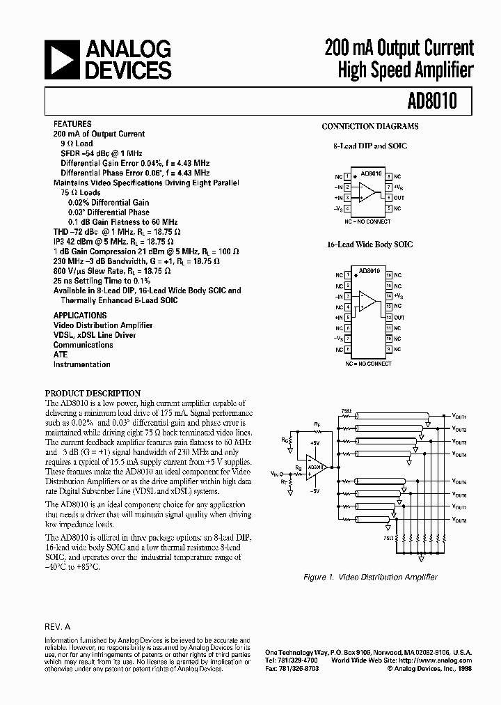 AD8010_435591.PDF Datasheet