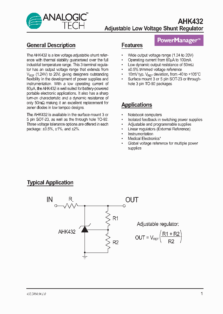 AHK432_482041.PDF Datasheet