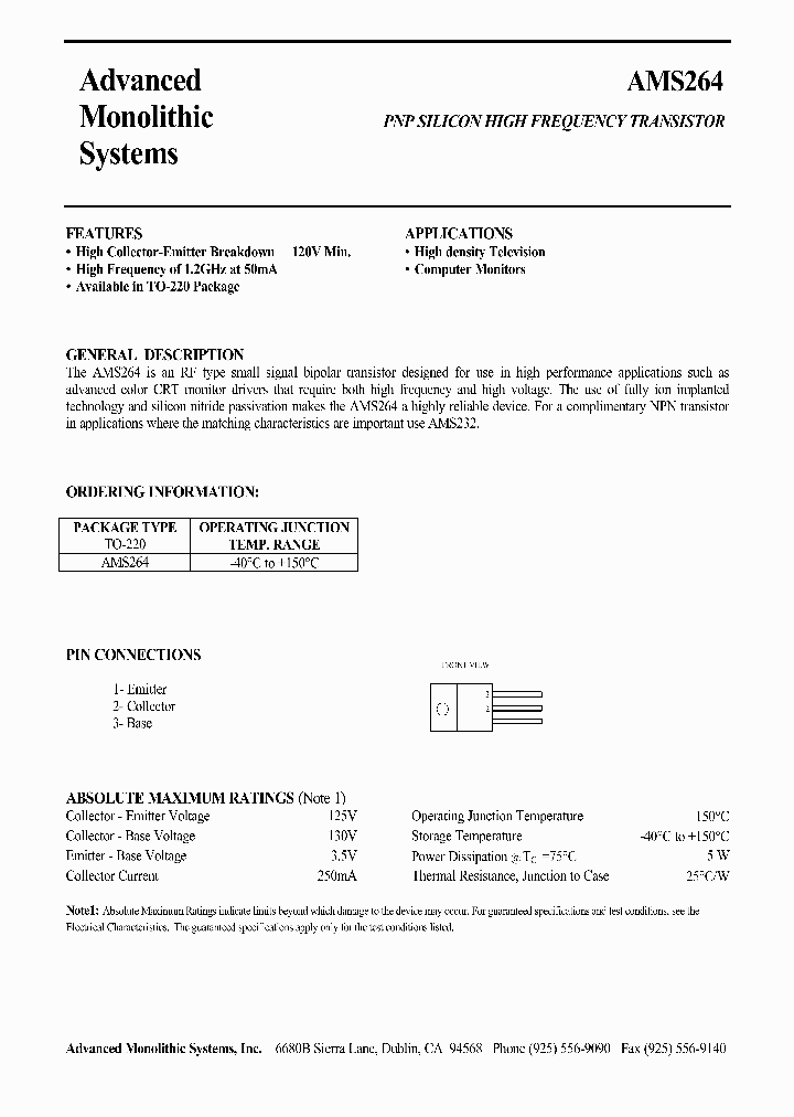 AMS264_480860.PDF Datasheet