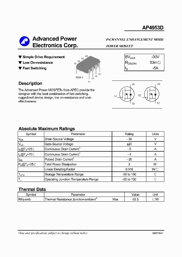 AP4953D_463927.PDF Datasheet