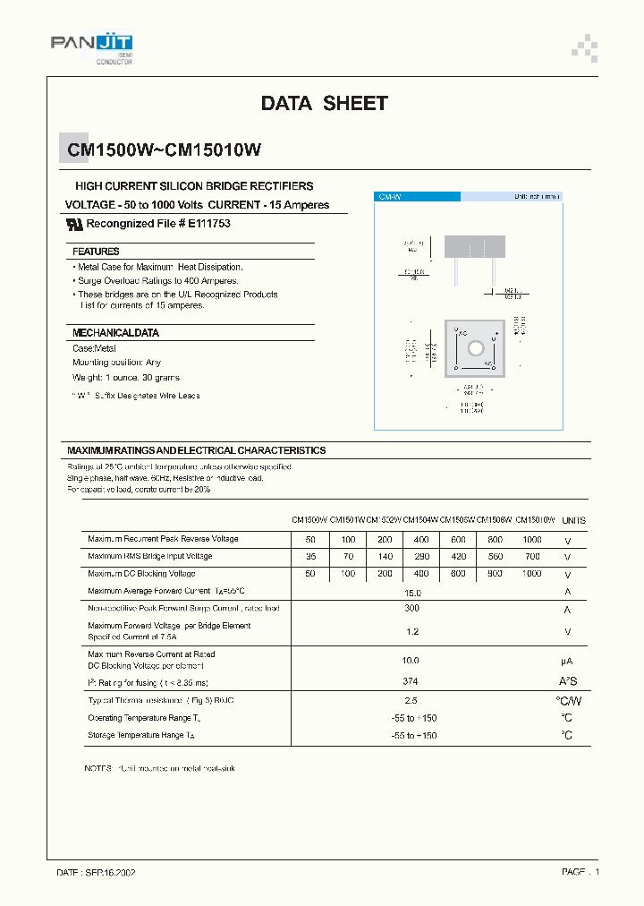 CM1502W_249664.PDF Datasheet