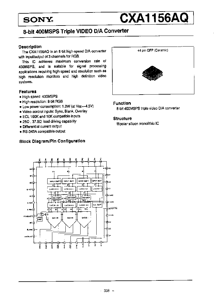 CXA1156_440942.PDF Datasheet