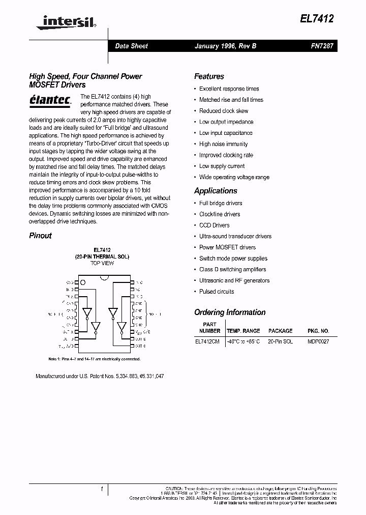 EL7412NBSP_287943.PDF Datasheet