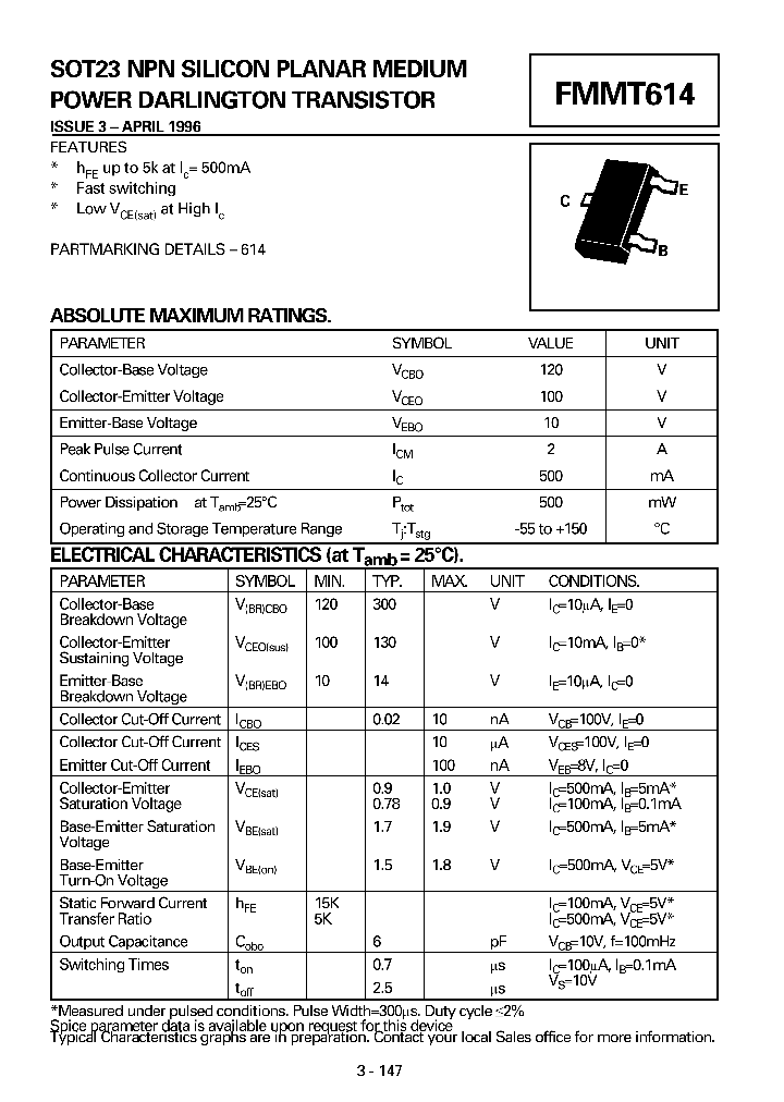 FMMT614_472068.PDF Datasheet