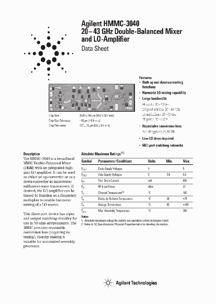HMMC-3040_483287.PDF Datasheet
