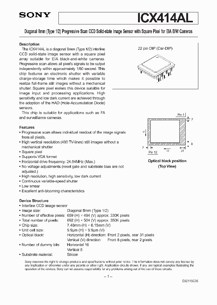 ICX414AL_470438.PDF Datasheet