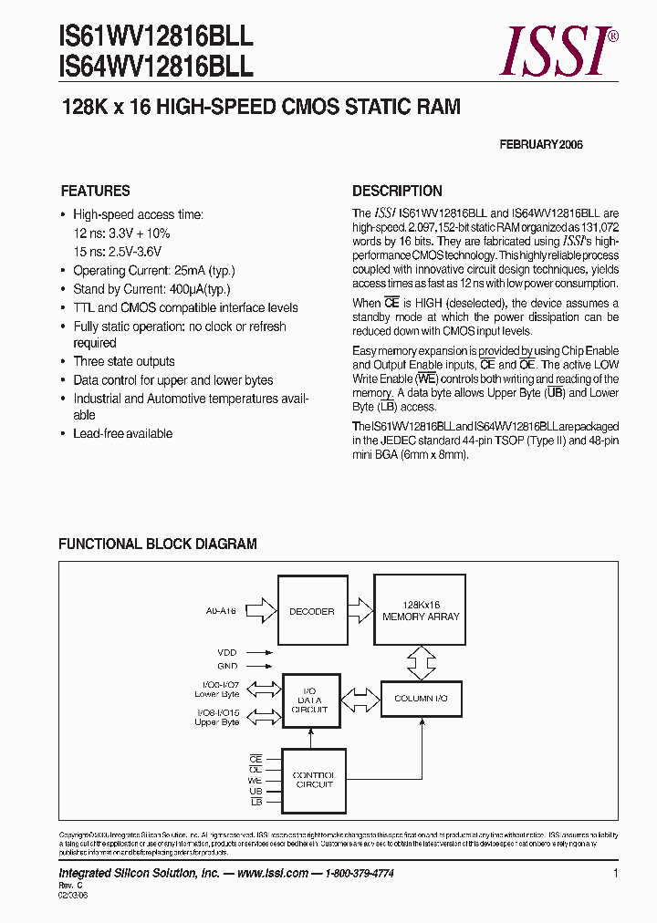 IS61WV12816BLL_451275.PDF Datasheet