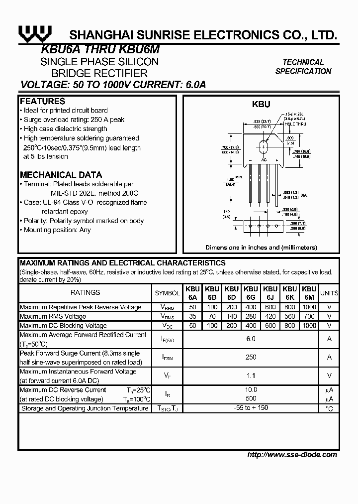 KBU6B_437421.PDF Datasheet