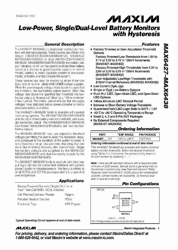 MAX6430_152702.PDF Datasheet