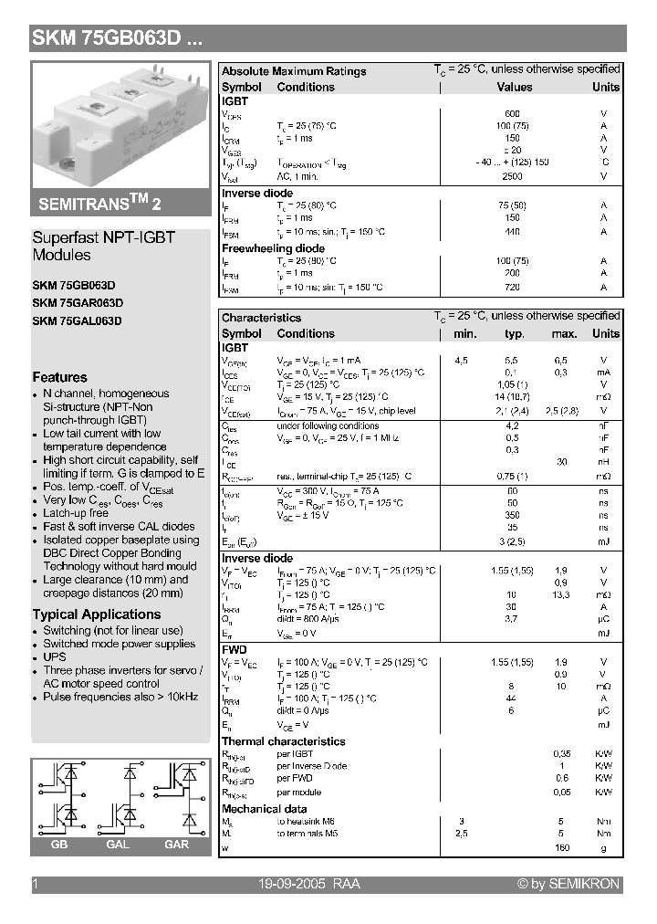 SKM75GB063D_479477.PDF Datasheet