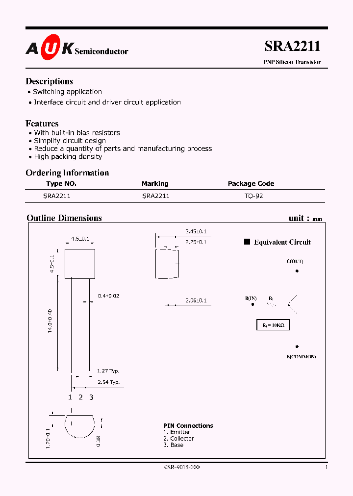 SRA2211_459577.PDF Datasheet