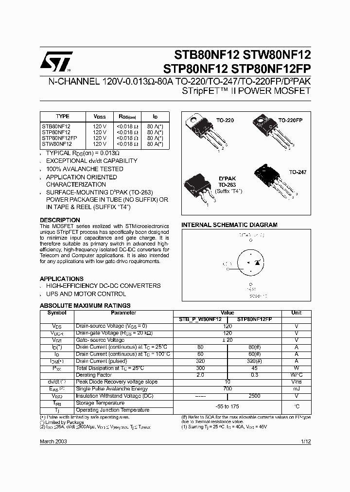 STB80NF12_71657.PDF Datasheet