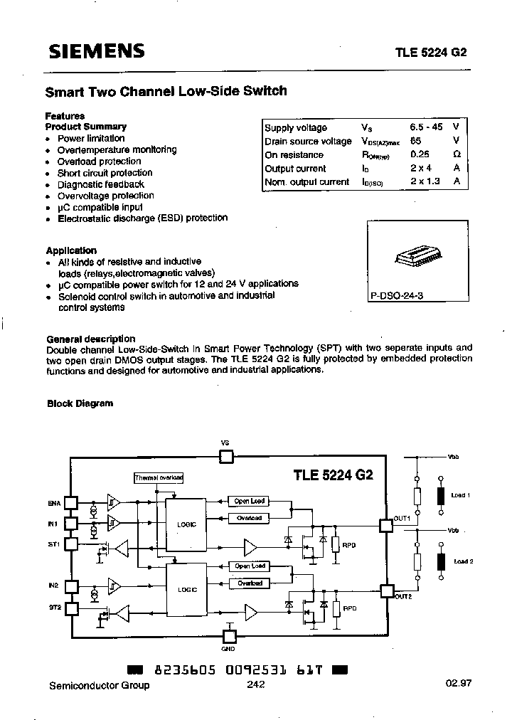 TLE5224G2_469564.PDF Datasheet