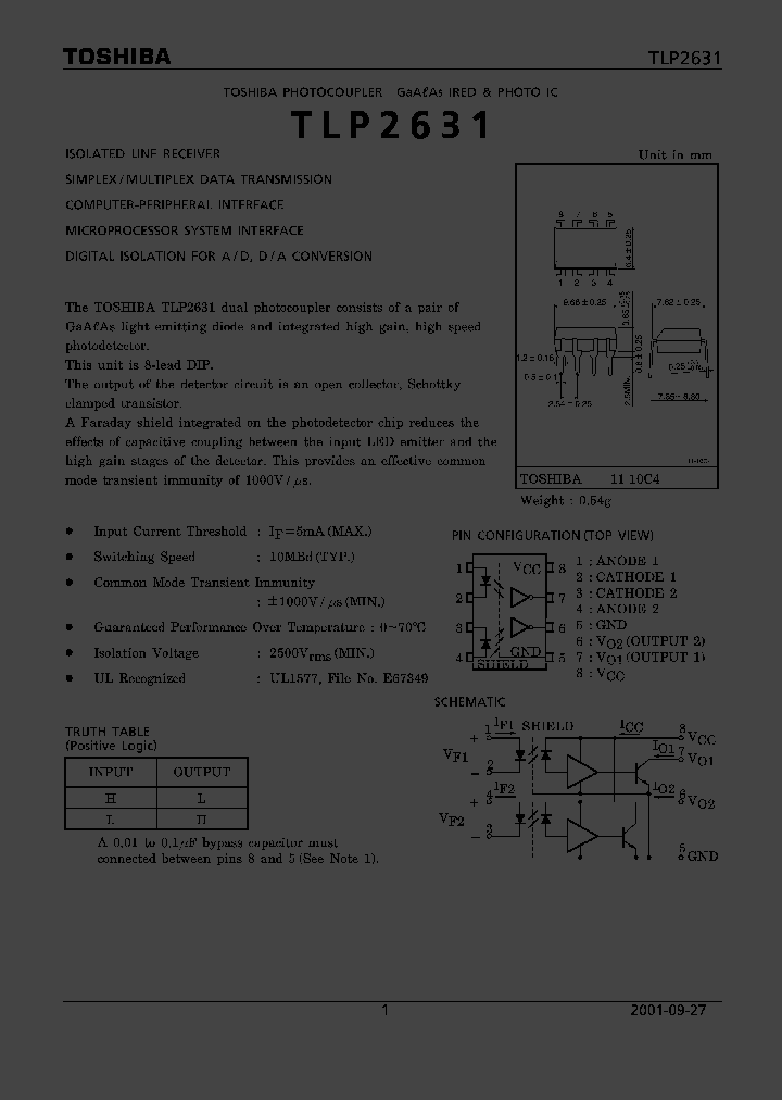 TLP2631_4083.PDF Datasheet