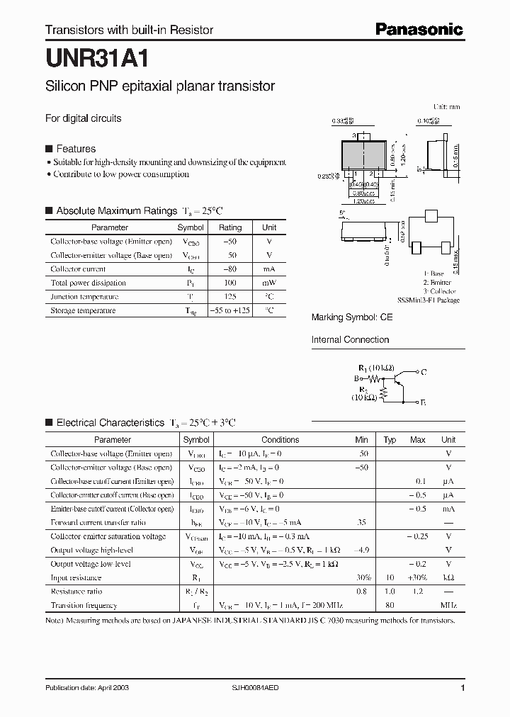 UNR31A1_469439.PDF Datasheet