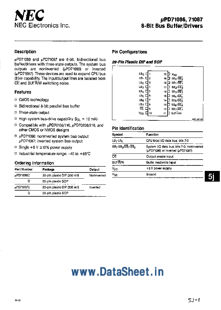 UPD71087_454771.PDF Datasheet