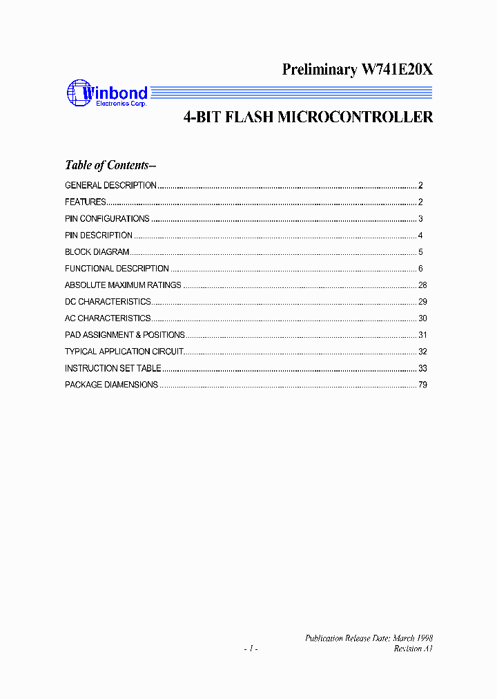 W741E201_52420.PDF Datasheet