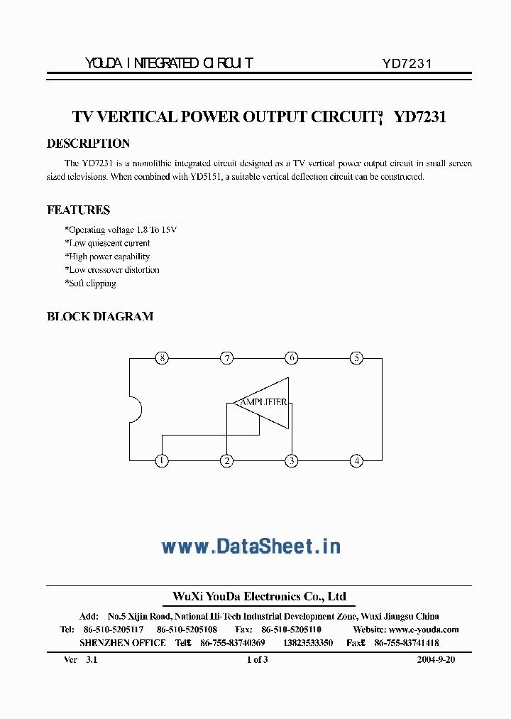 YD7231_473241.PDF Datasheet