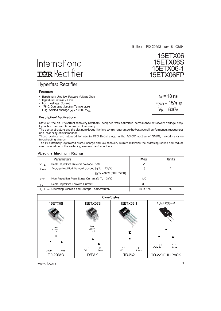 15ETX06FP_488919.PDF Datasheet