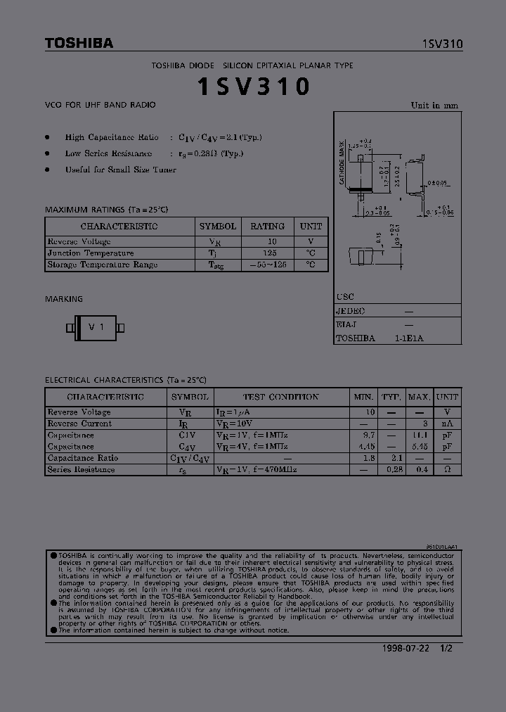 1SV310_521330.PDF Datasheet