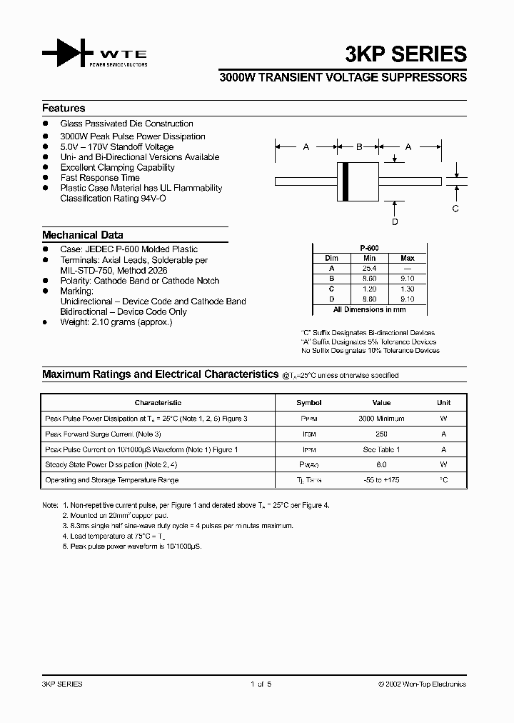 3KP14C_528259.PDF Datasheet